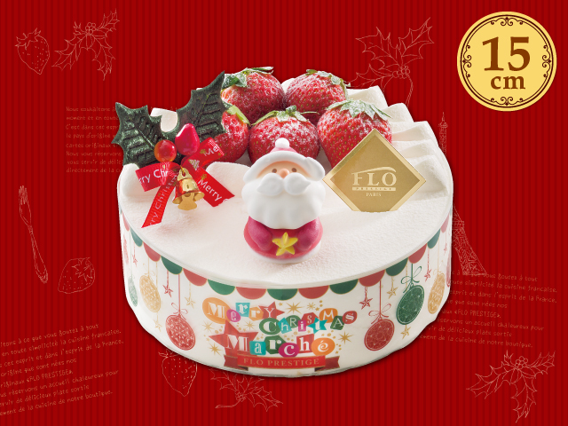 クリスマス苺のショートケーキ 15cm